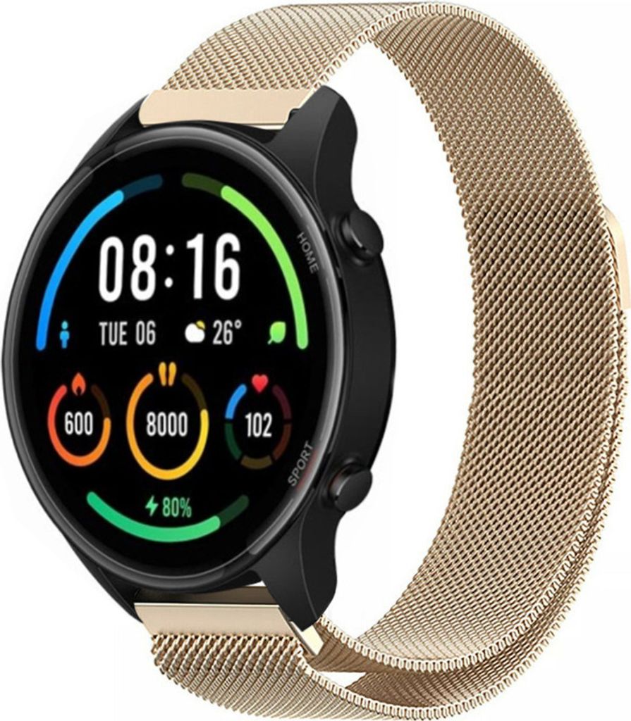 Strap-it Milanese Armband - Kompatibel mit Xiaomi Mi Watch Armband Ersatzarmband Edelstahl - Armband mit Magnetverschluss - Hochwertiges Material -...