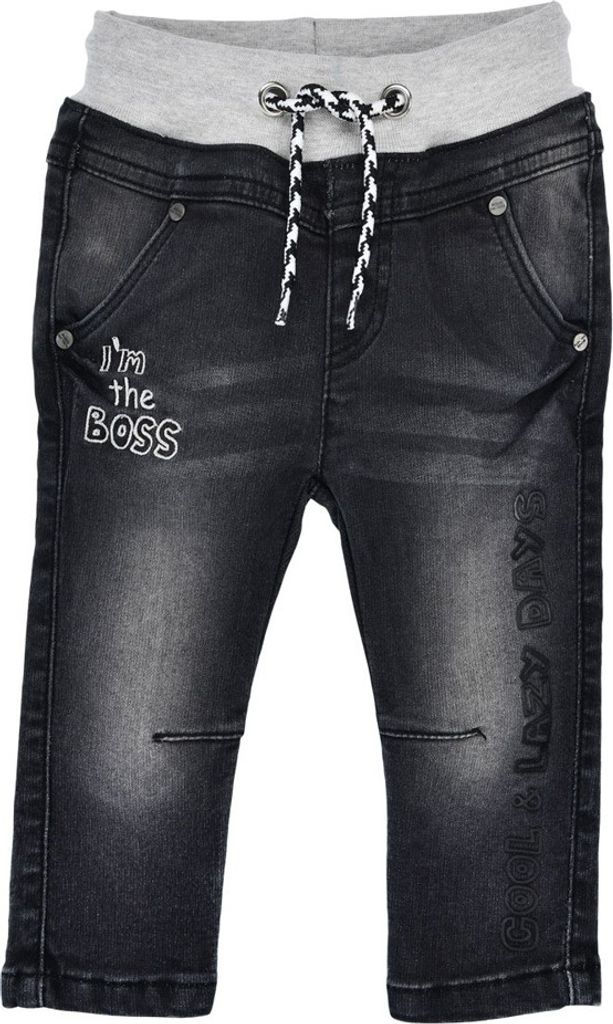 BONDI Jungen Jeans "I am the Boss" 91566 | Black Denim Produktbild 