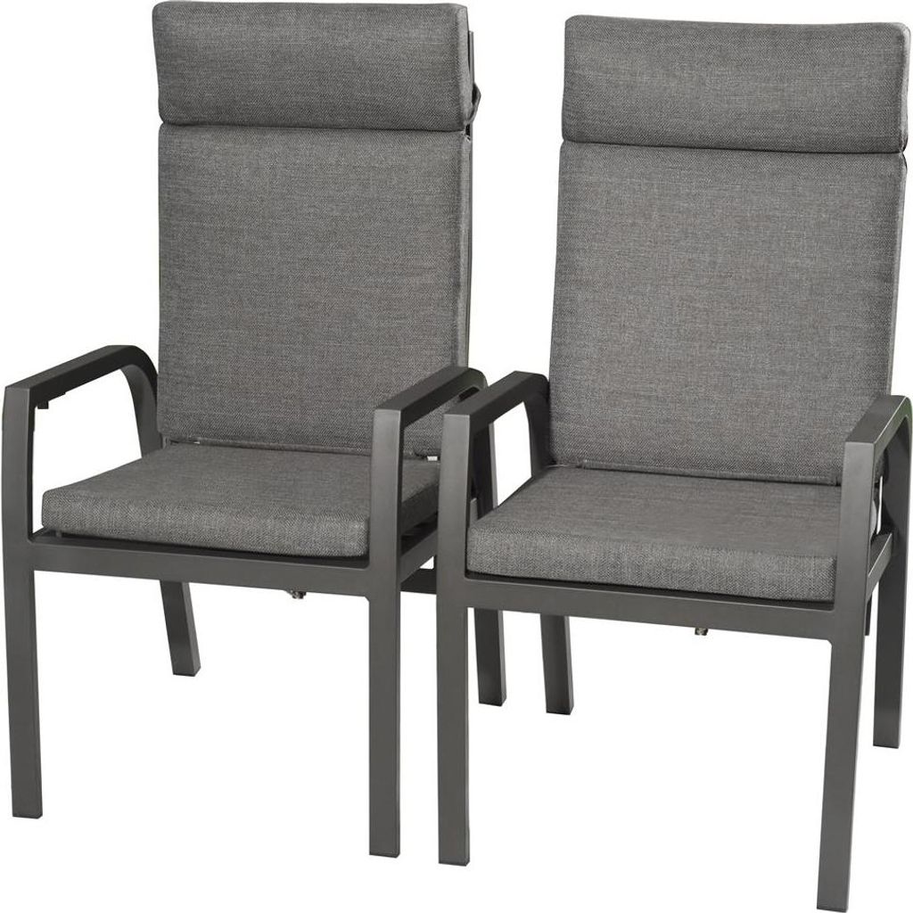 2er Set »Kansas« Gartensessel, Aluminium
