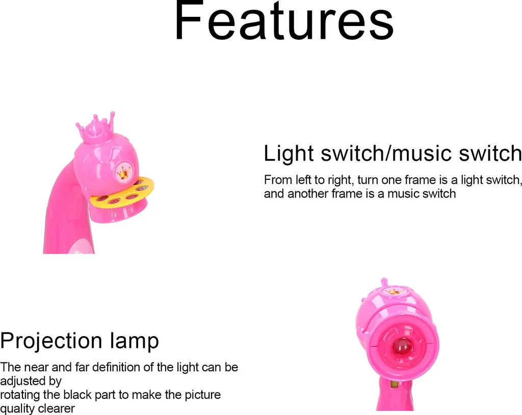 Table de dessin éducative rose pour apprendre à tracer - Projecteur LED
