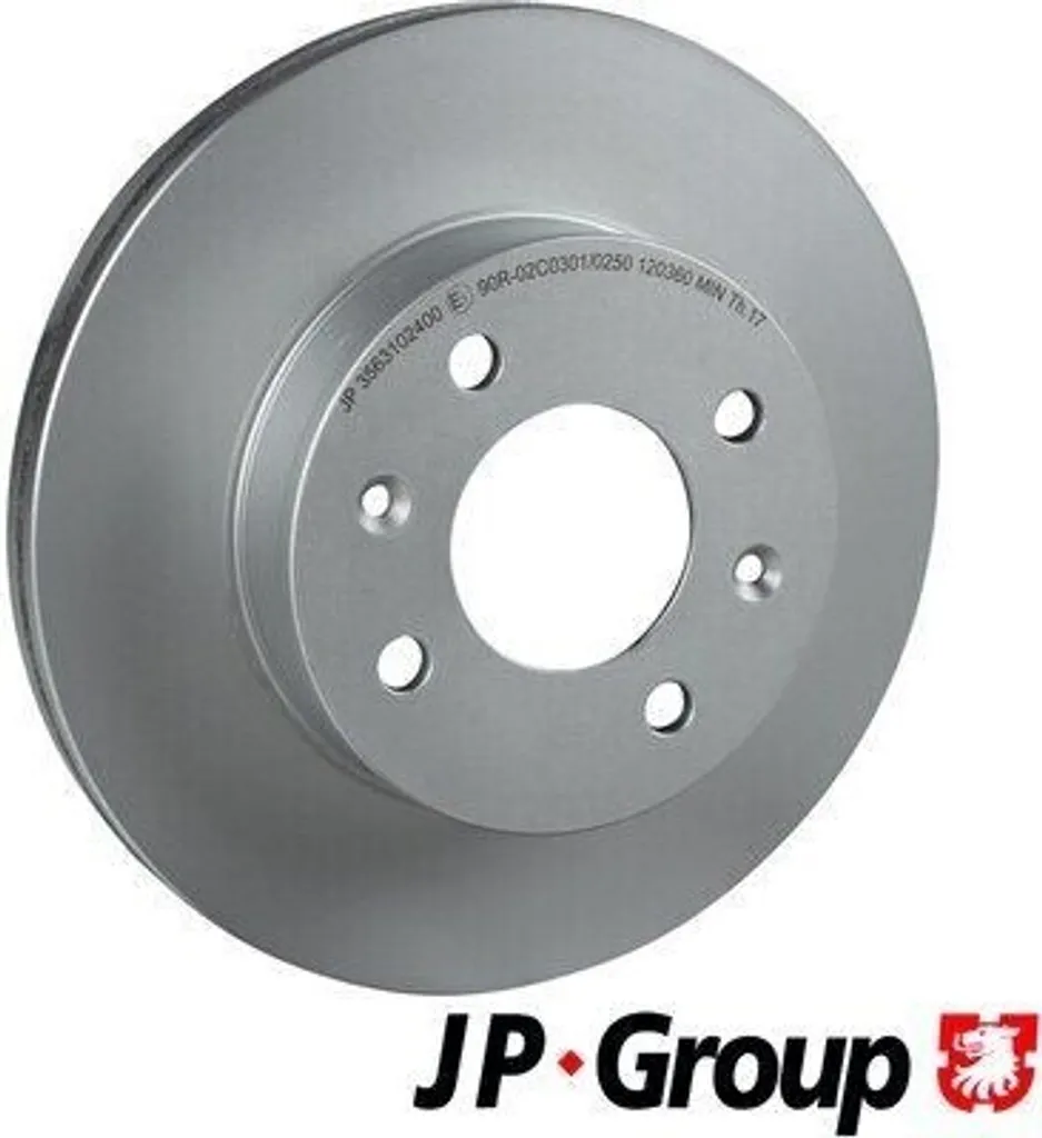 Disque de Frein Avant pour Hyundai Accent II - Kit de 2 Pièces 241mm JP