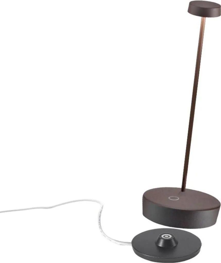 Lampada Tavolo Swap Pro Zafferano Corten: LED Dimmerabile 2W IP54