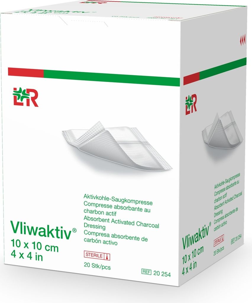 Pansement au charbon actif Vliwaktiv, 20 pcs Image du produit 