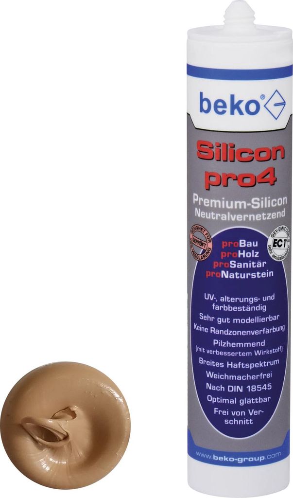 beko Silicon pro4 Premium Silikon 310 ml hellbraun / Produktbild 