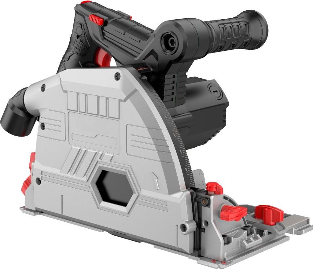 Sehr leistungsstarke Tauchsäge NB8165 – 1500W, 165mm 40-Zähne Sägeblatt, 1,4m Führungsschiene, 5000 U/min, 45°/90° Schnitte, 220V EU Standa...