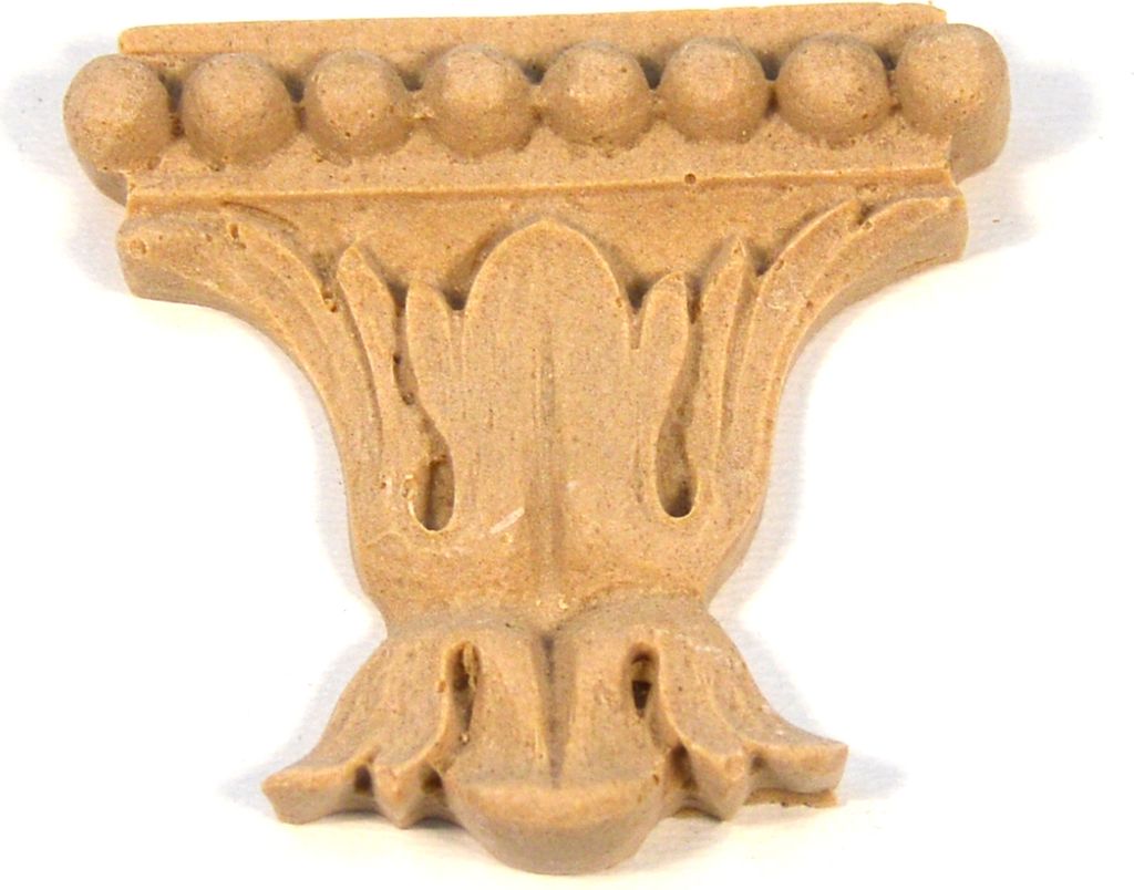 1 Stück IHC Dekoration für Schrank, Tür, Möbel Ornament Holzornament Onlay Applique Höhe: 50mm