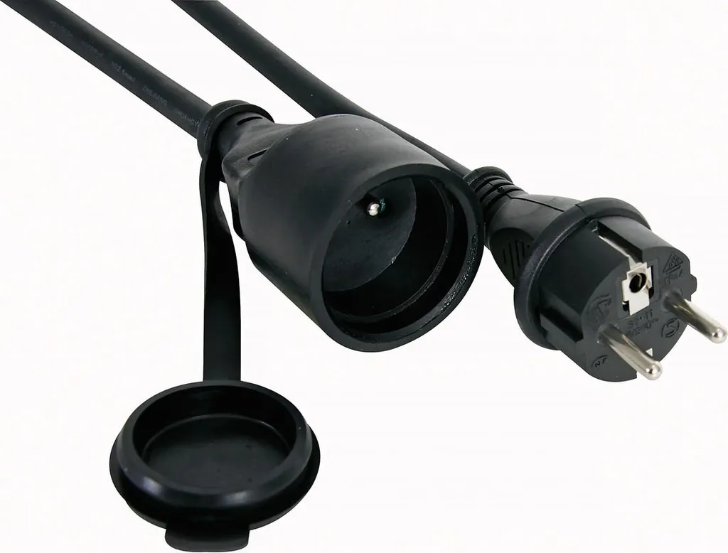 Prolunga Perel 5 Metri H05RR-F 3G2.5 Nero - Qualità da Ferramenta
