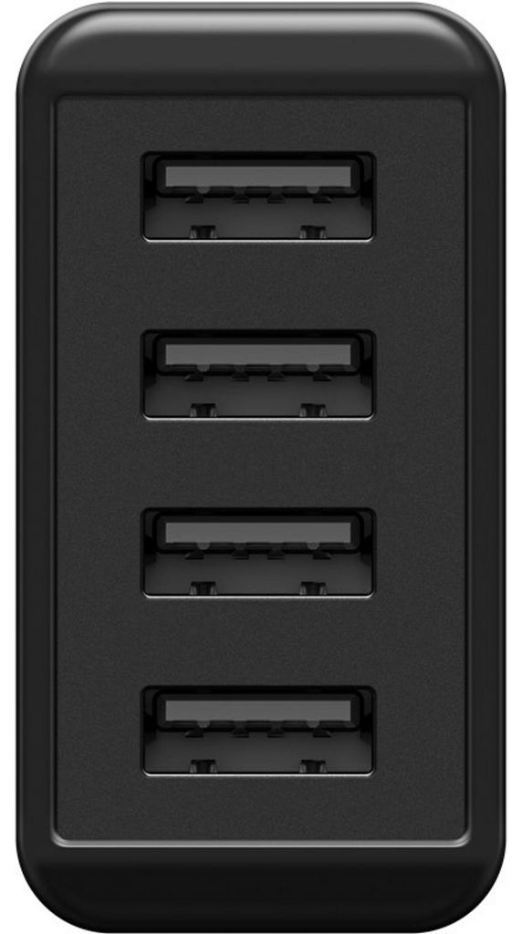 Goobay 4-fach USB-Ladegerät (30W) schwarz, mehrfach USB Produktbild 