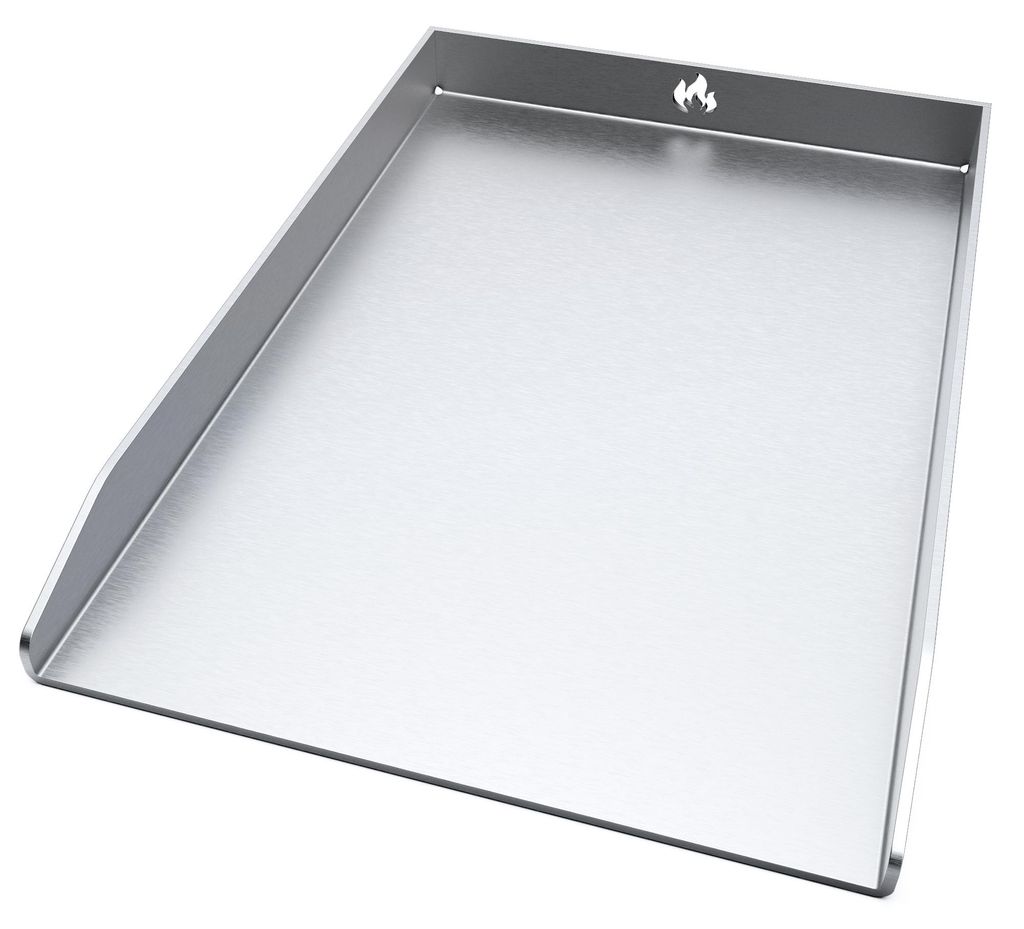 Grillplatte Plancha Edelstahl passend für alle Burnhard Produktbild 