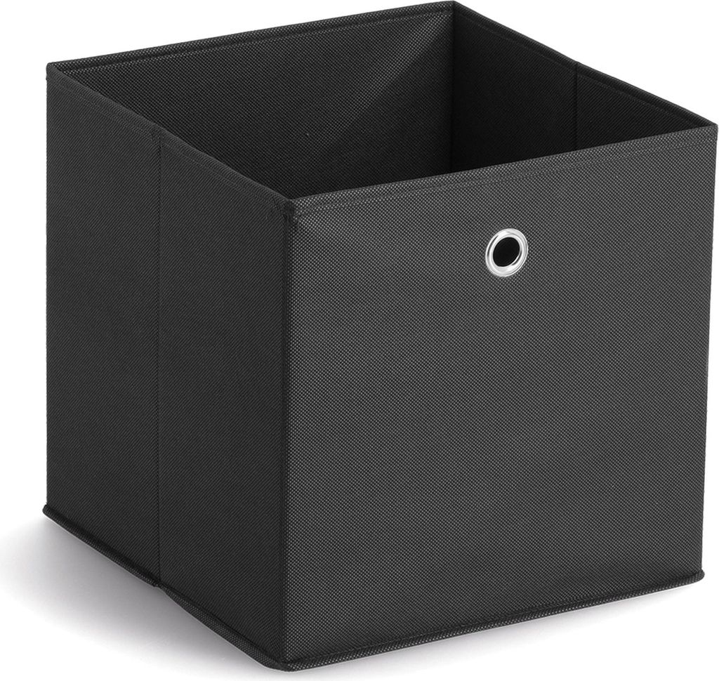 Zeller Aufbewahrungsbox, schwarz, Vlies 32x32x32 Produktbild 