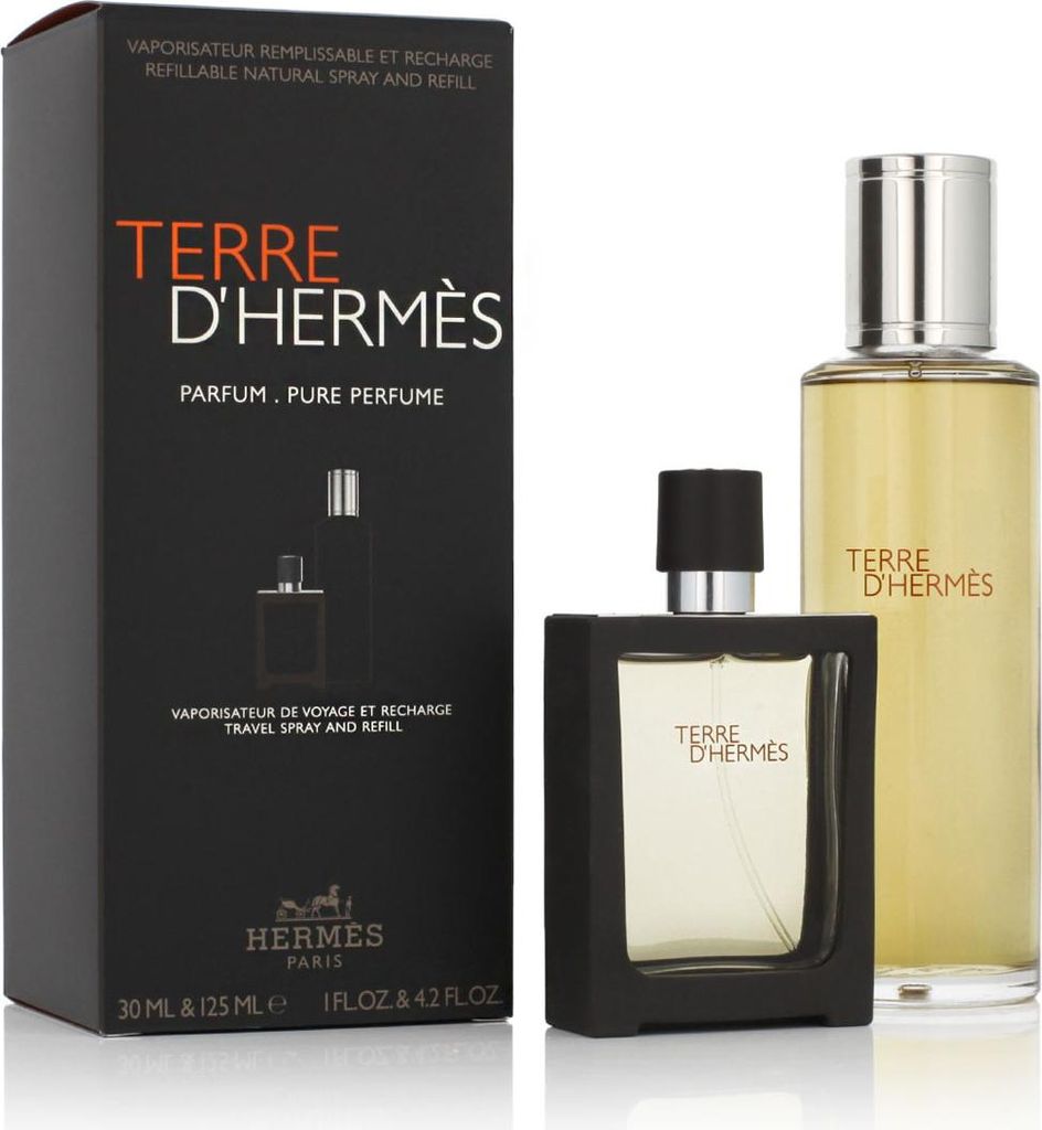 Hermès Terre D'Hermès Parfum Nachfüllbar 30 ml + Parfum Nachfüllung 125 ml (man)