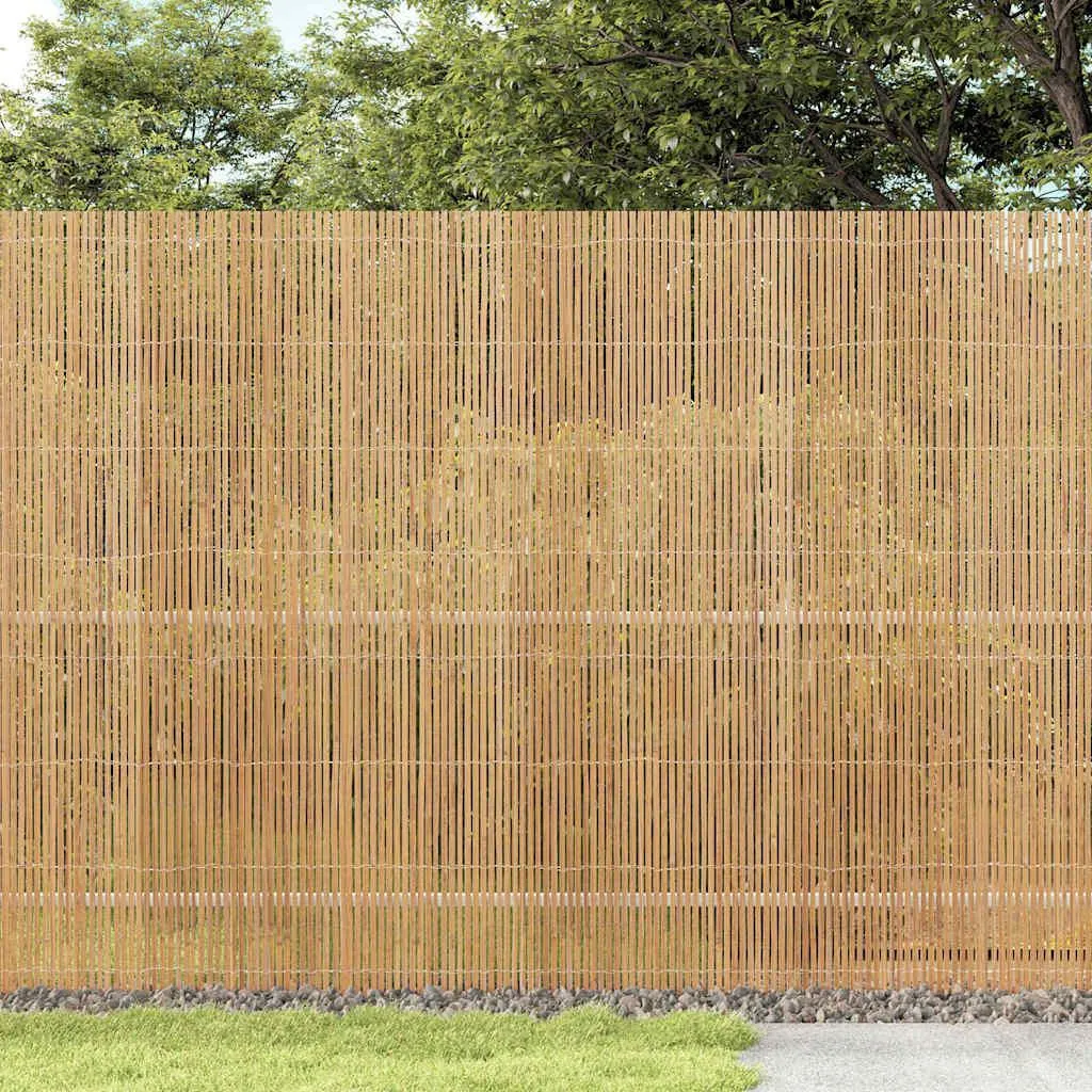 Clôture Bambou Naturel 4m vidaXL - Finissez-en avec le Vis-à-Vis