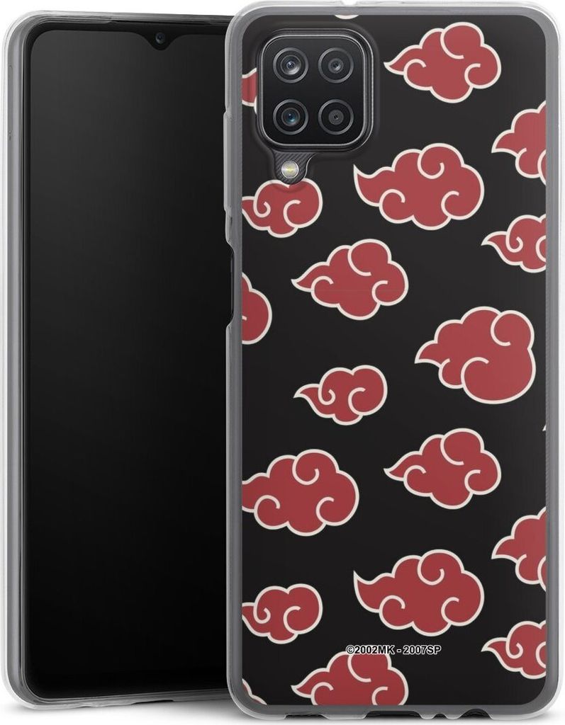 DeinDesign Slim Hülle für Samsung Galaxy A12 Silikon Case Ultra Dünn Handyhülle Naruto Shippuden Offizielles Lizenzprodukt Akatsuki