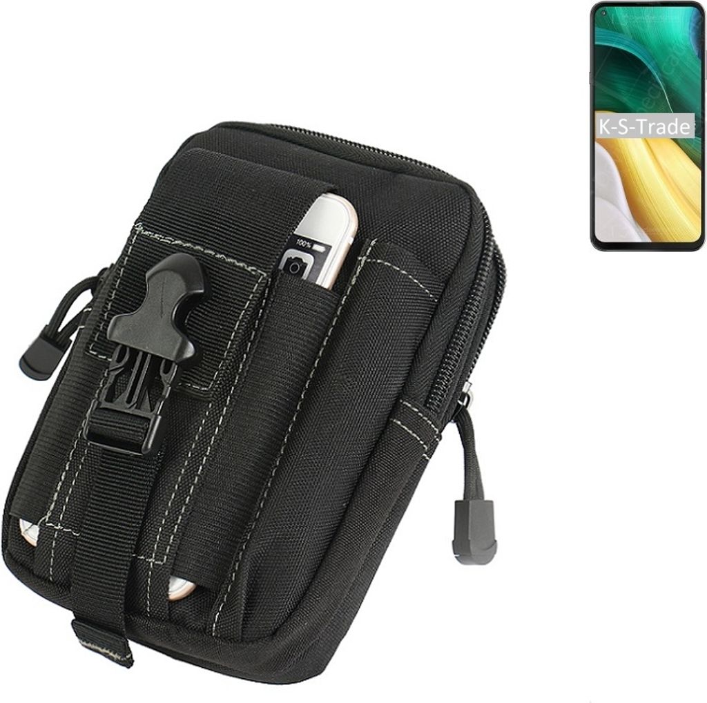 K-S-Trade Gürtel Tasche kompatibel mit HiSense Infinity H50 Gürteltasche Holster Schutz Hülle Handy Hülle Smartphone outdoor Handy-Hülle schwarz