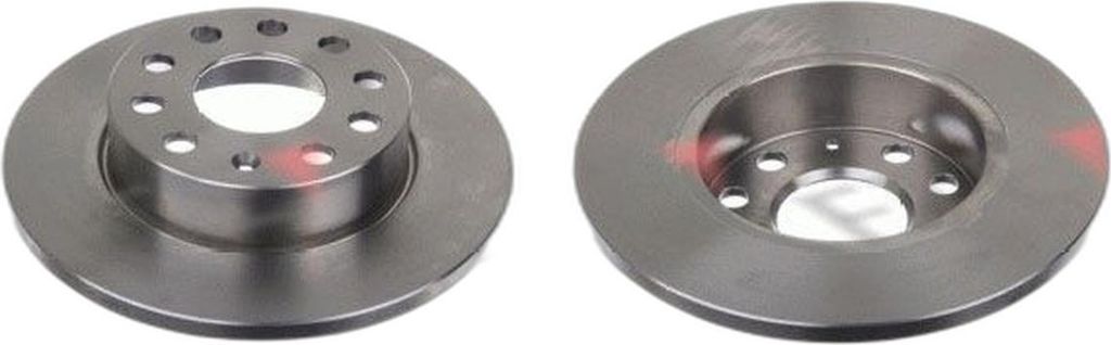 2 Bremsscheiben Hinterachse voll Ø 256 mm 12 mm FTE für u.a. SKODA OCTAVIA