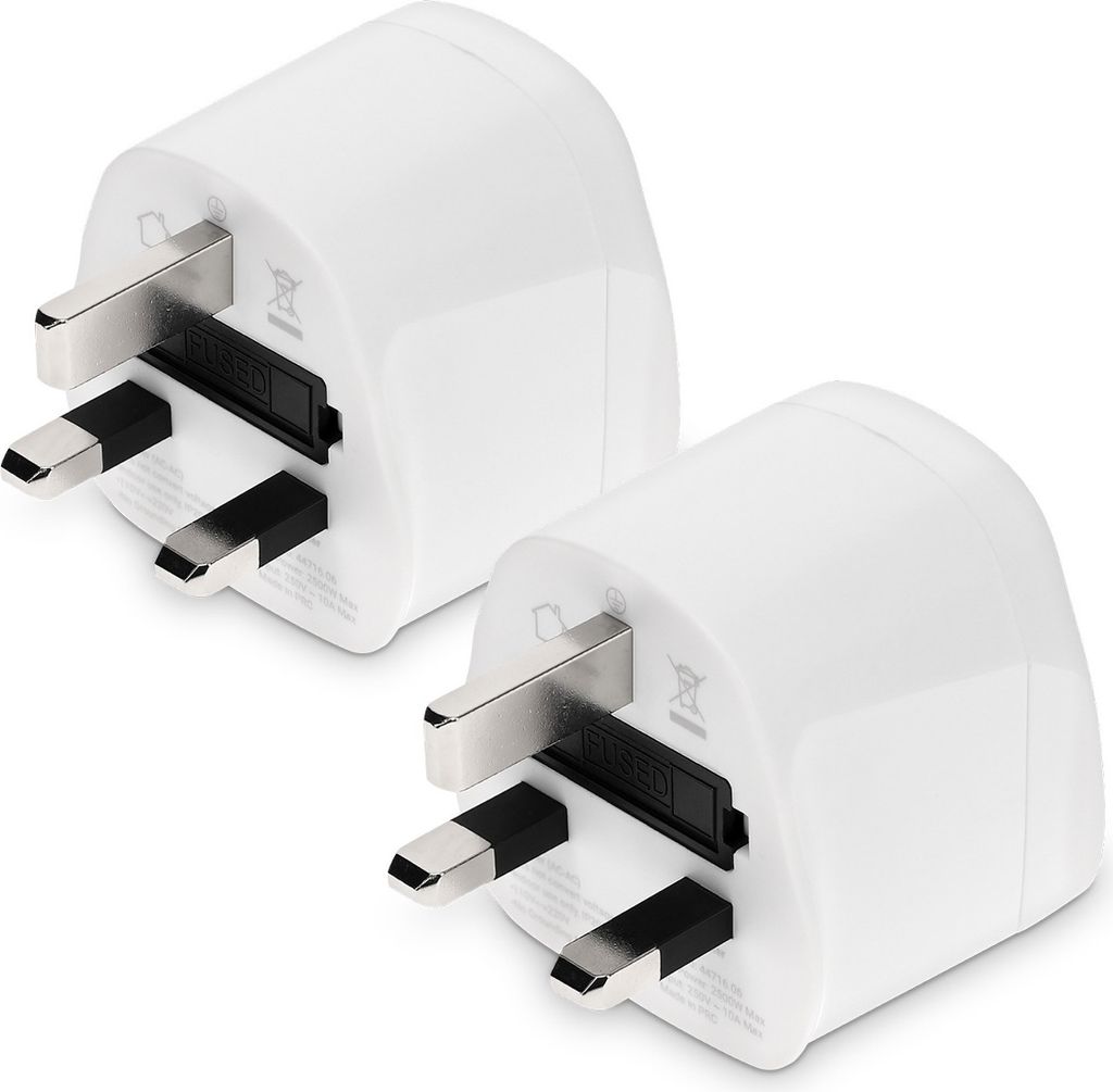 kwmobile 2x Reiseadapter UK Typ-G - Reise Adapter zu Typ G Produktbild
