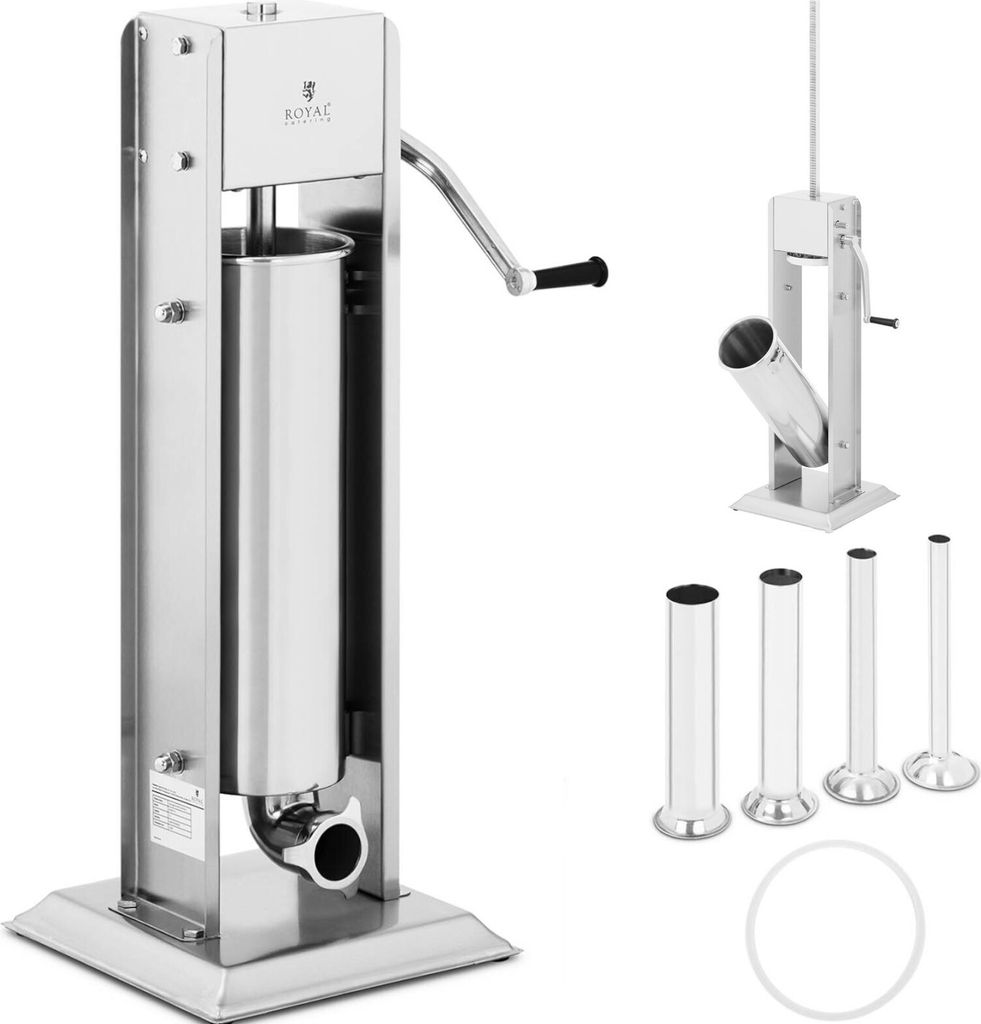 Manueller vertikaler Wurstfüller, 7 l + 4 Trichter Produktbild 