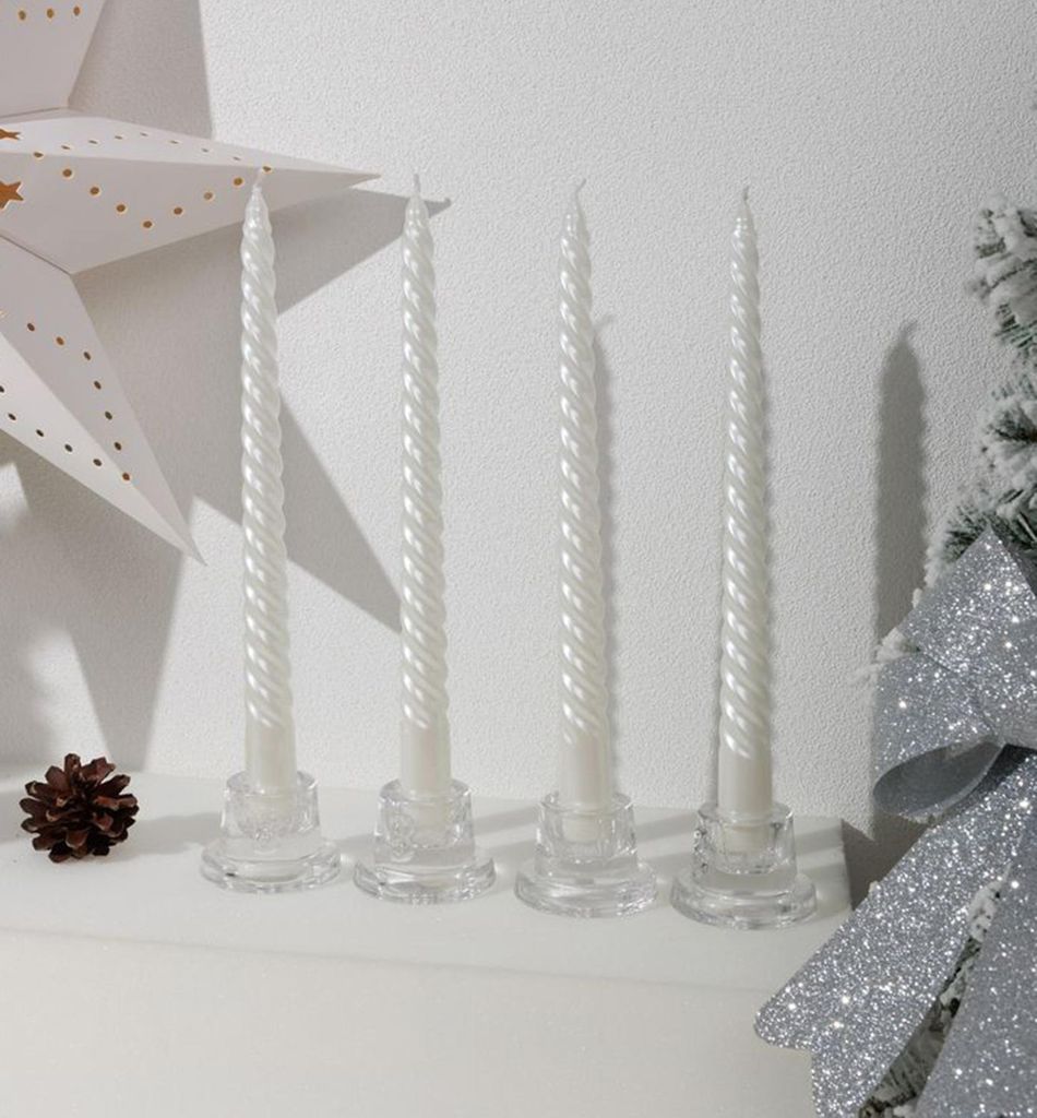 Spiraalkaars MagicHome Kerst, 25 cm, verpakking van 4 Productafbeelding 