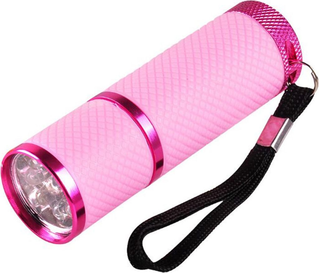 Mini-Blitzlicht fš¹r LED-UV-Gel-H?rtungslampe Handnageltrockner Nageltaschenlampe 9 LEDs 395-nm-UV-Taschenlampen-Detektor fš¹r Gesichtsmaske