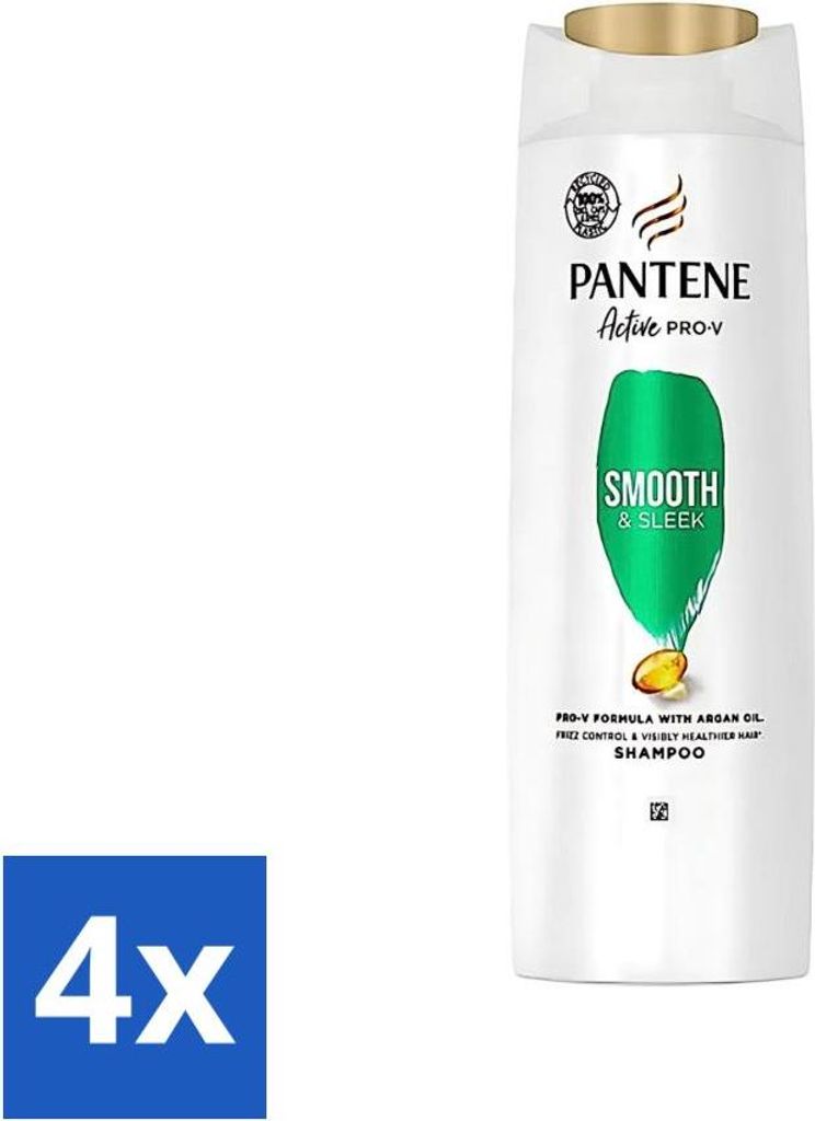 Pantene - Shampoo - Smooth & Silky - Für glattes und seidiges Haar - 400 ml - Vorteilspack - 4 Stücke