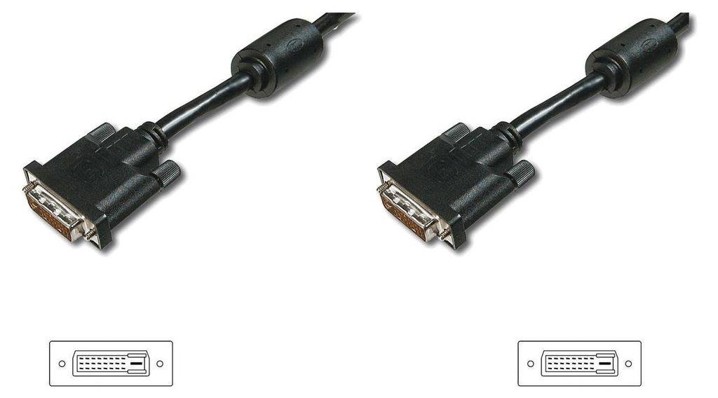 Assmann AK-320101-020-S DVI Videokabel für TV, Monitor, Produktbild 