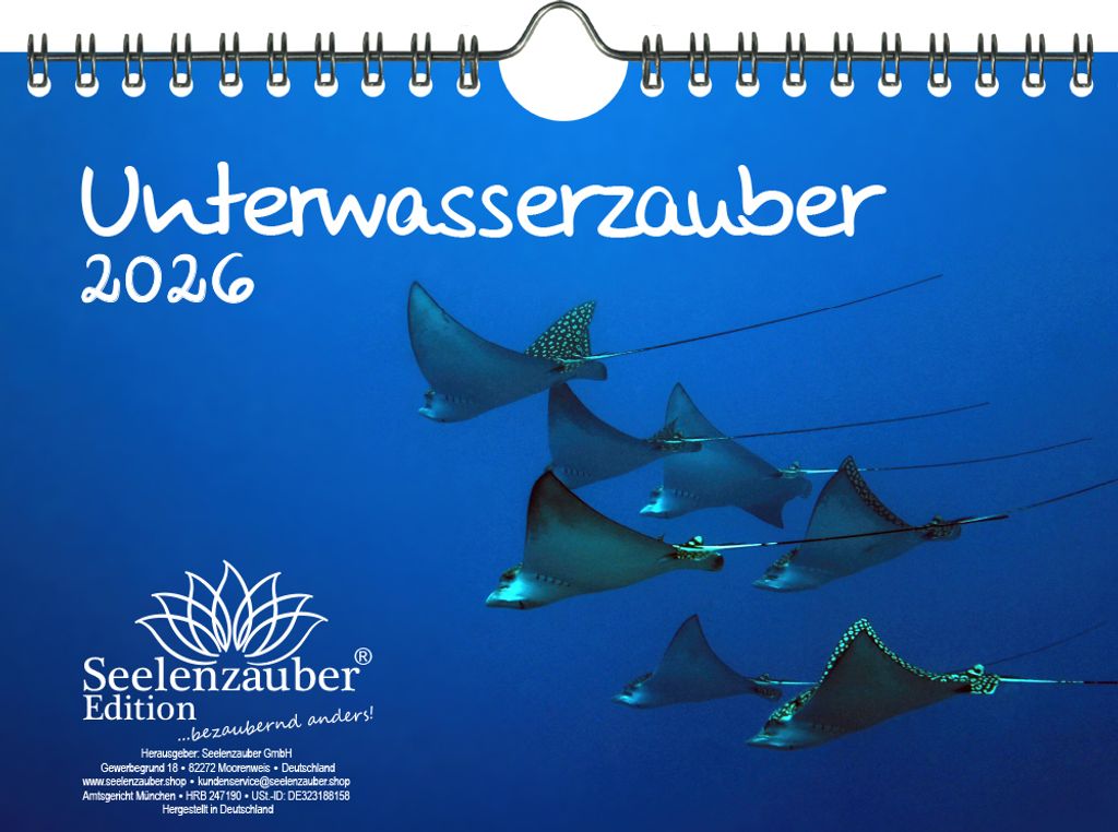 Unterwasserzauber DIN A5 Kalender für 2026 Unterwasser - Seelenzauber