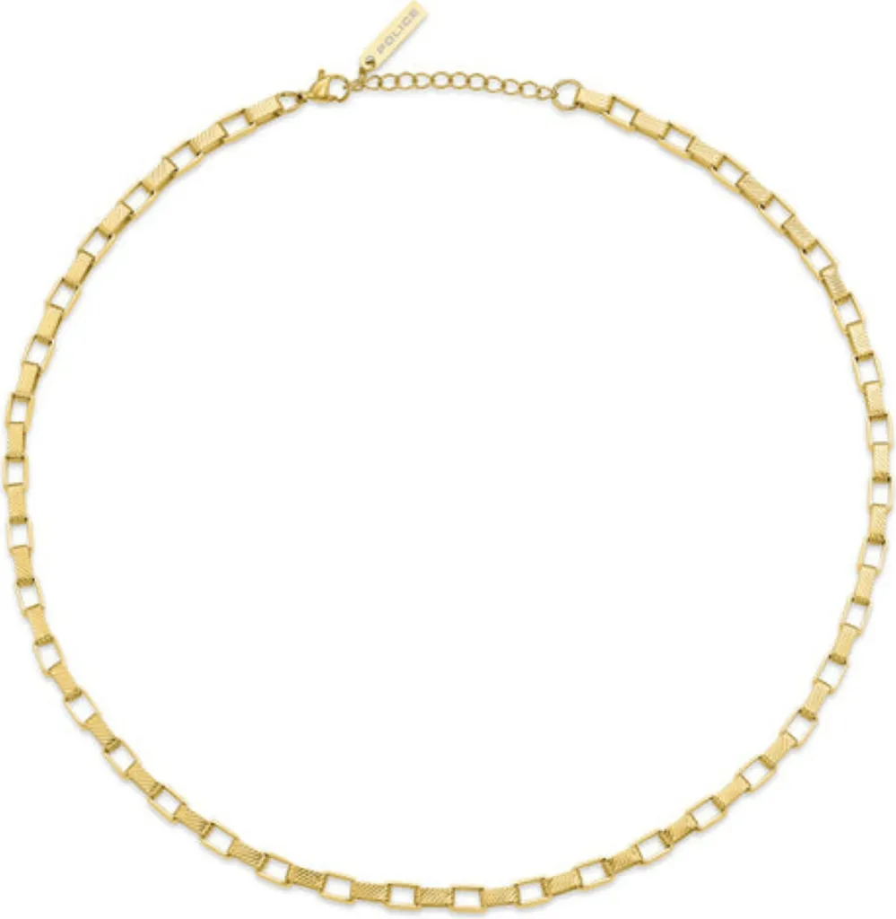 Police Player Oro: Collana Uomo Design Moderno e Raffinatezza Ribelle
