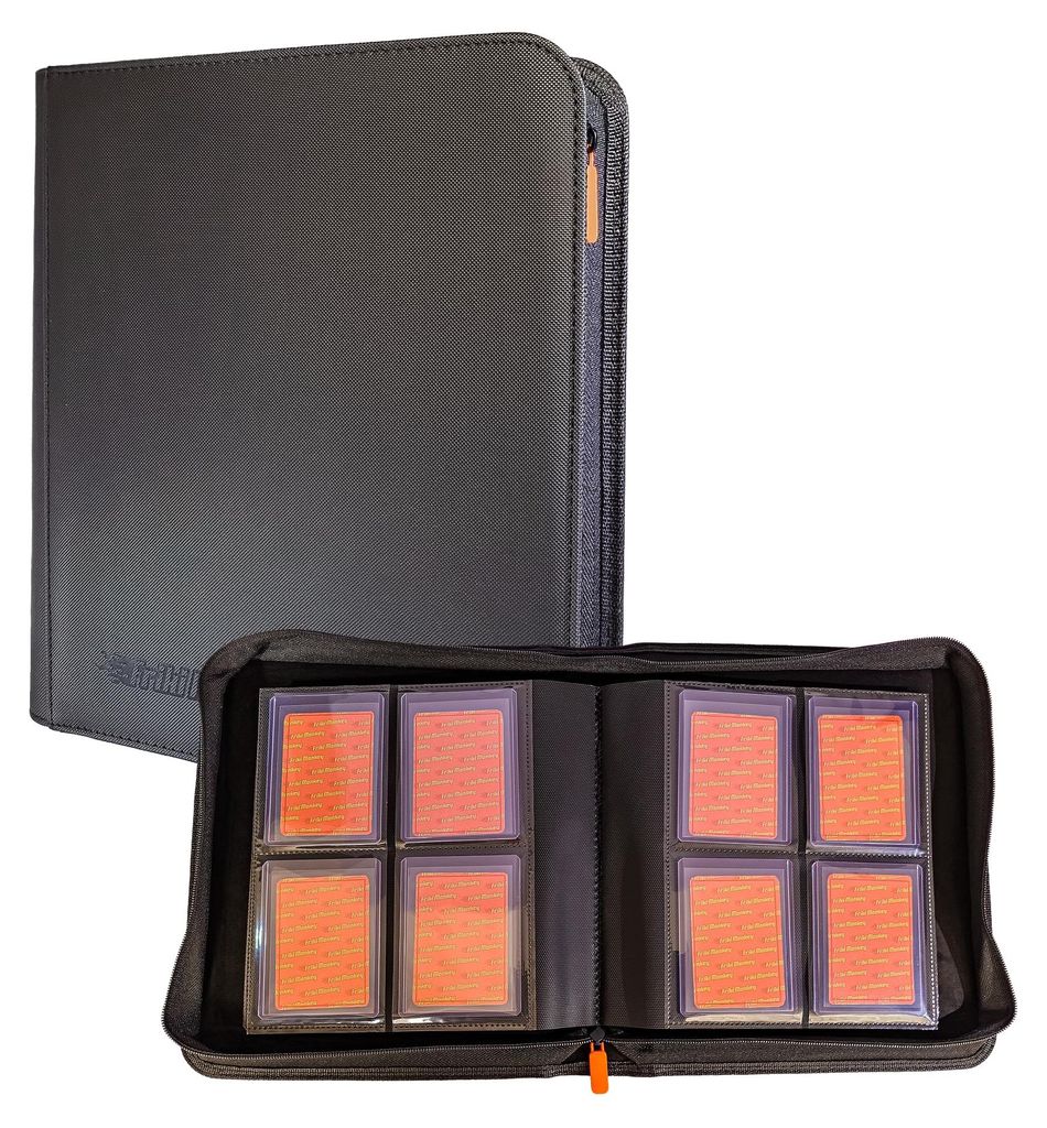 Toploader Sammelalbum mit Reißverschluss | Binder TCG 2 × 2 für Sammelkarten – Kapazität 16 Karten | Sammelkartenalbum 2 Blatt | Card Binder ...