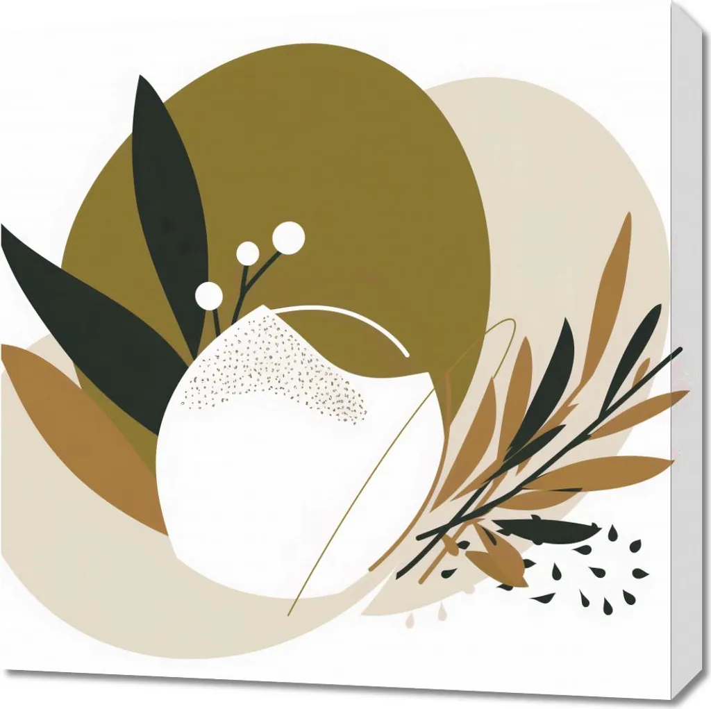 Tableau Image 60 x 60 cm Essence botanique pour décoration d'intérieur
