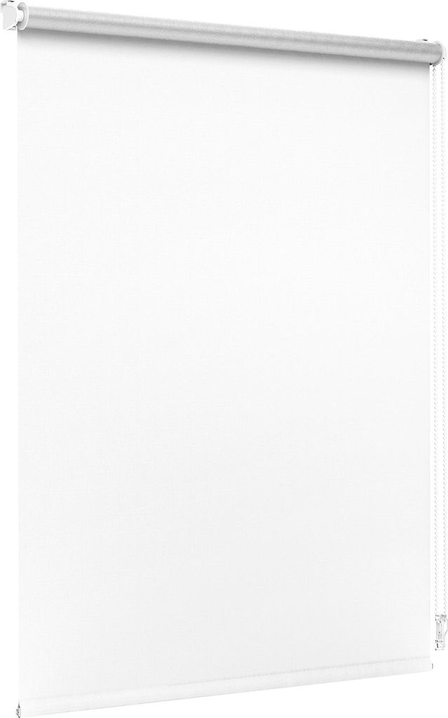 JALOUSIESCOUT Standard Thermorollo mit Klemmmontage / Vollverdunkelnd, 117,5 x 230 cm, weiß ohne Bohren, für Fenster und Türen, Sonnenschutz Sic...