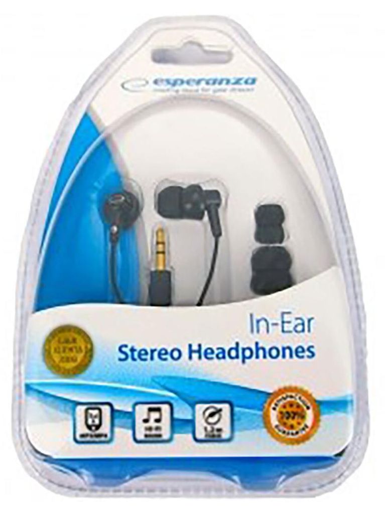 Product packaging for Esperanza Stereo Headphones.