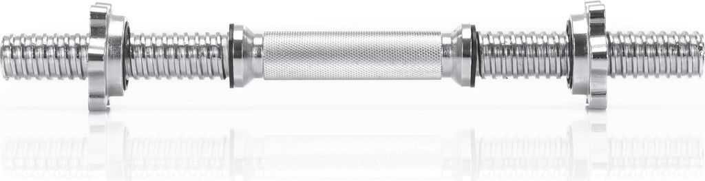 ACTIGET Kurzstange, 40 cm, für Krafttraining, für 30 mm Hanteln, verchromter Stahl