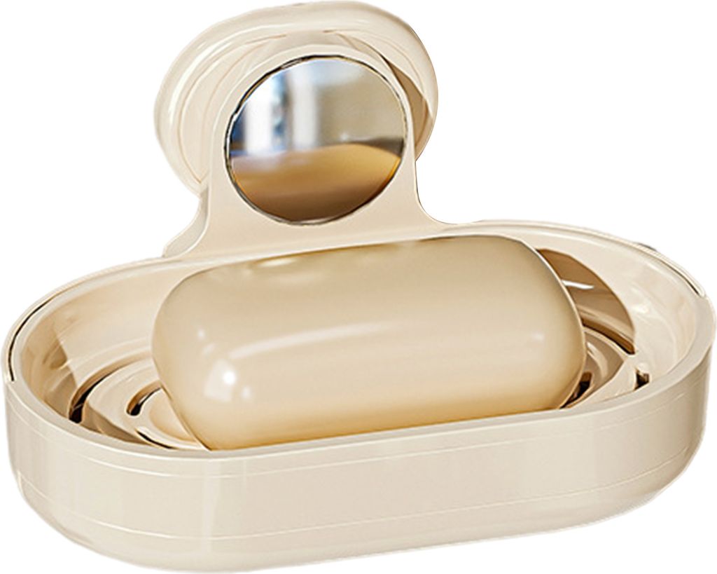 Seifenschale zur Wandmontage, doppellagig, hohl, schnell ablaufend, modern, ohne Bohren, für Küche, Badezimmer, Shampoo-Bar, Dusche, Seifenhalter...