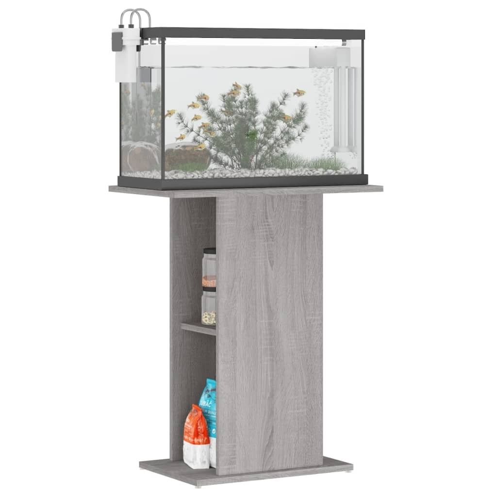 vidaXL Akvarijní stojan Grey Sonoma 60,5x36x72,5 cm Obrázek produktu 2
