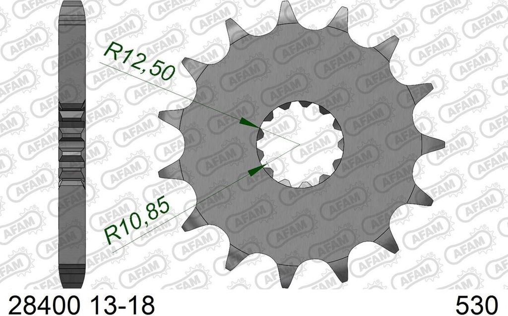 AFAM Standard Stahlritzel vorne 28400 - 530