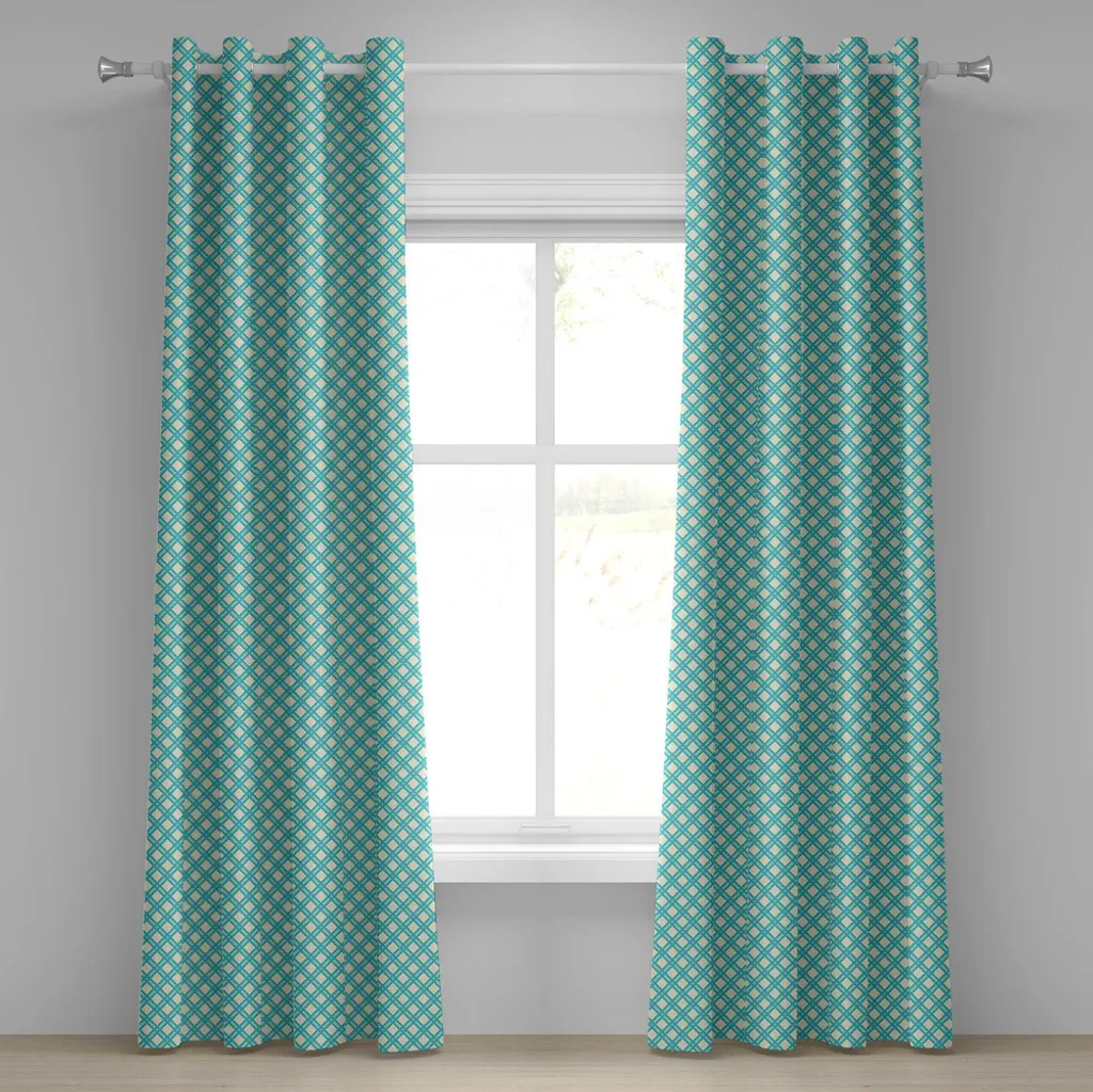 Offerta Tende ABAKUHAUS 2 Pannelli: Retro Turchese 280x225cm