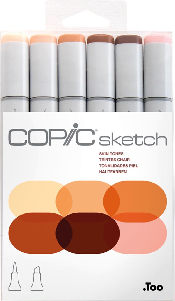 COPIC Marker sketch 6er Set "Portrait" Produktbild 