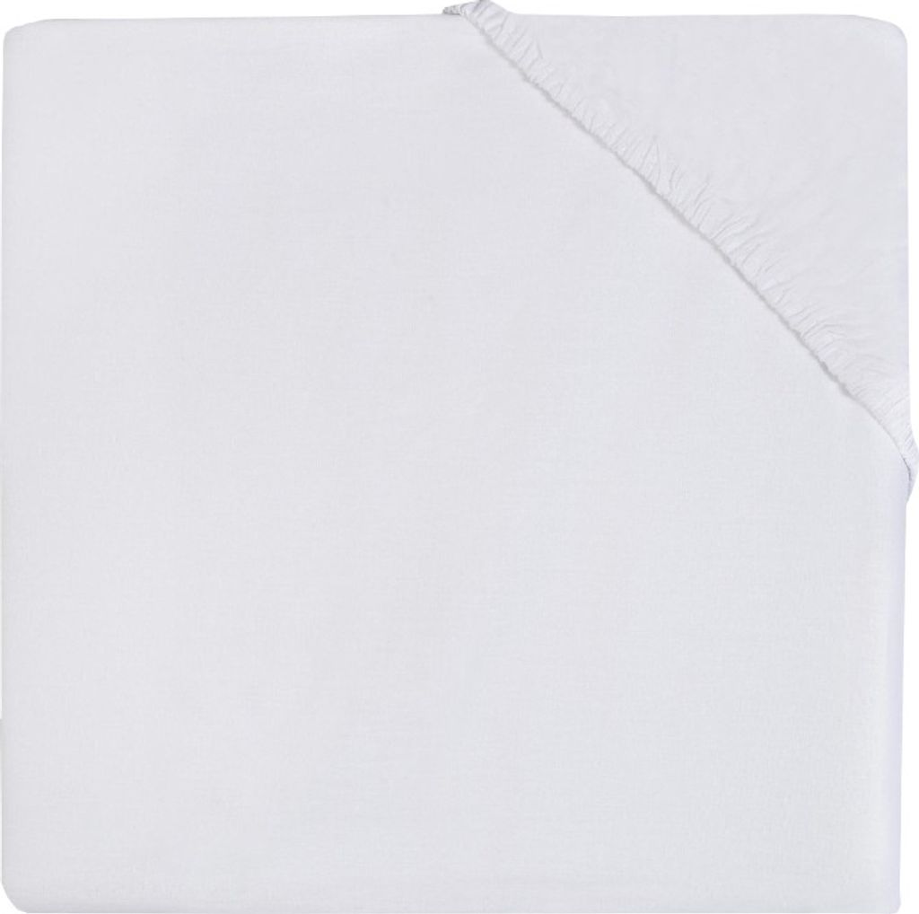 Jollein Spannbettlaken Baumwolle 60 x 120 cm Weiß Produktbild 