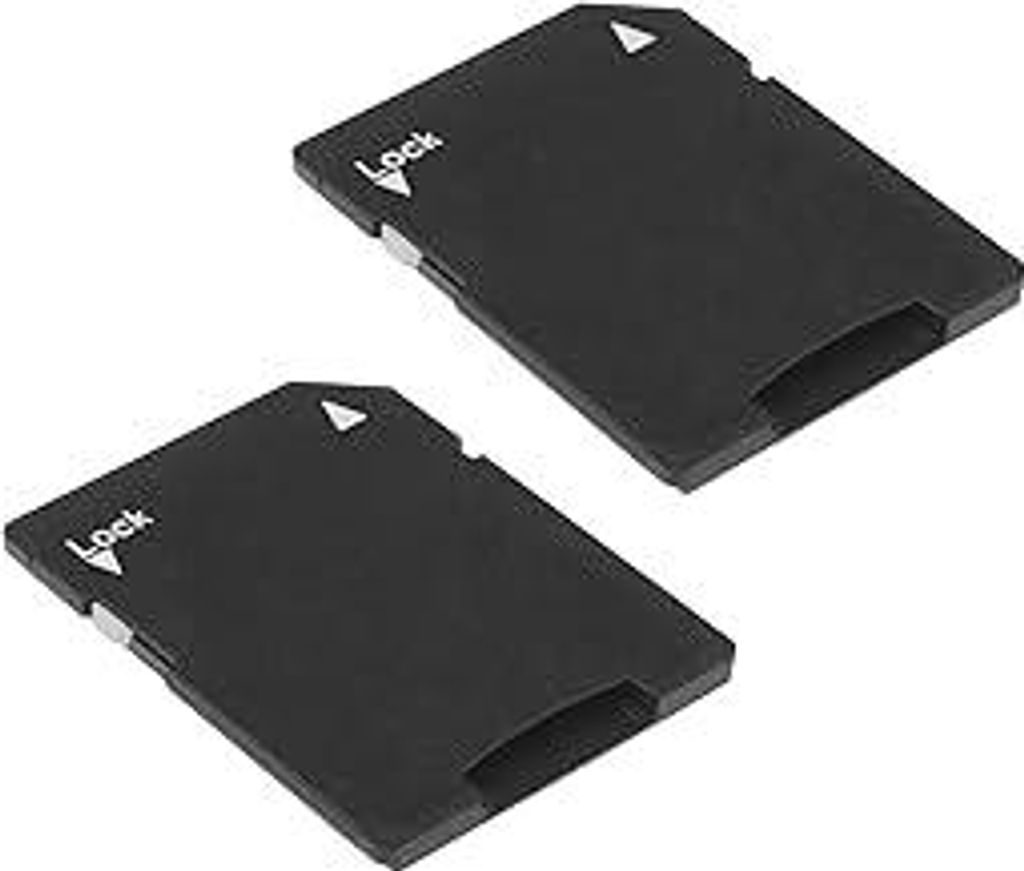 Micro SD-Karte auf SD-Adapter - TF/SDHC-Adapter für Digitalkameras, Computer und unterstützte Geräte - Speicherkarte Schwarz (2 Stück)