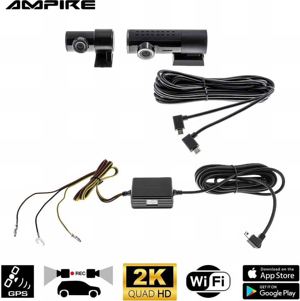 AMPIRE DC2-PRO Duální palubní kamera Obrázek produktu 3