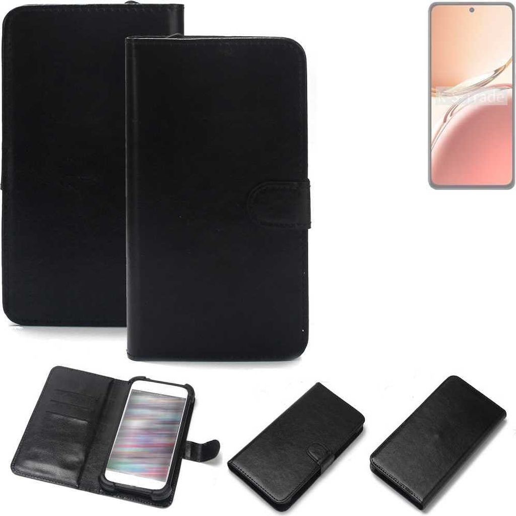 K-S-Trade Handyhülle Schutzhülle kompatibel mit Oppo Reno12 FS 5G Handy Schutz Hülle Handyhülle Bumper schwarz 1x