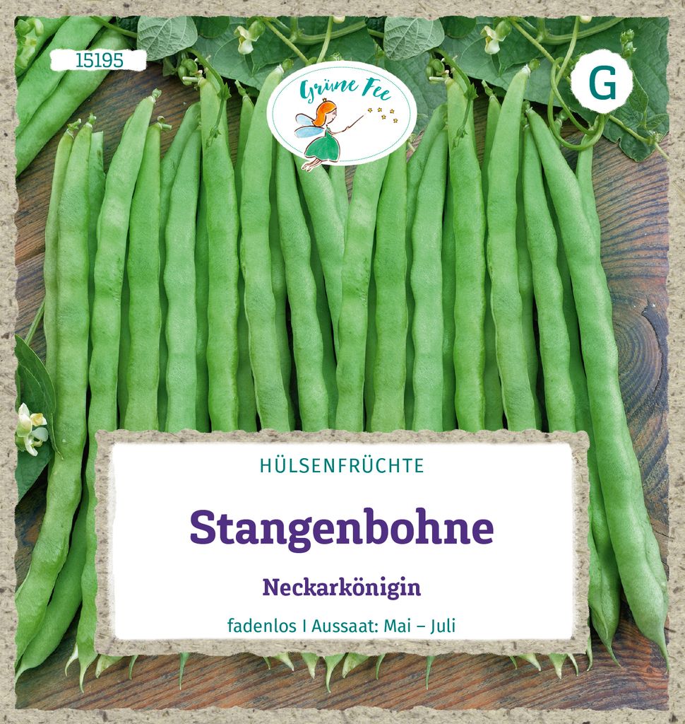 Grüne Fee - Stangenbohne Neckarkönigin Samen - 15195