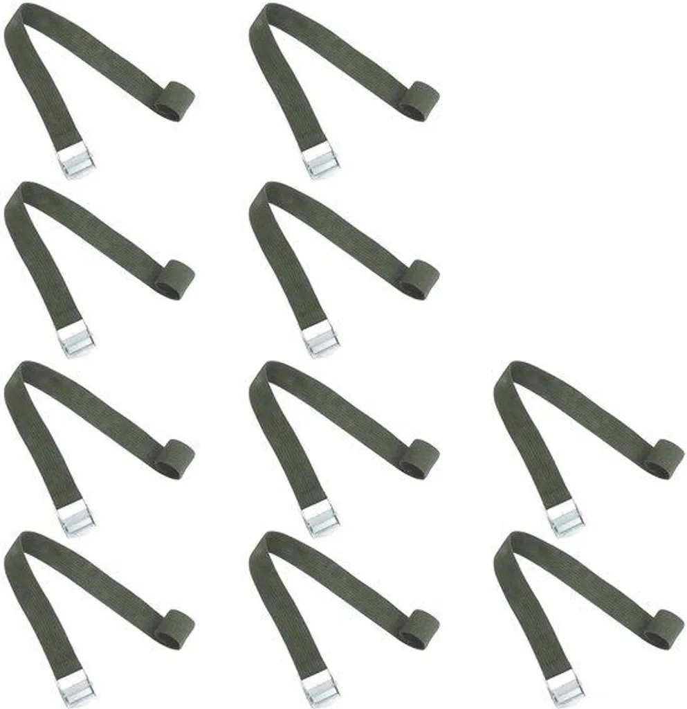 Sangles élastiques vertes 2,5 x 40 cm pour porte-bagages de vélo VTC