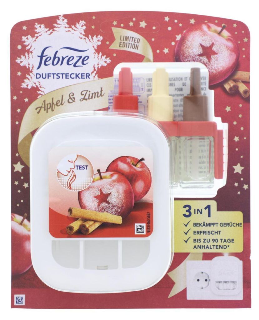 Febreze 3volution Diffuser mit Nachfüllflakon Apfel & Zimt, Produktbild 