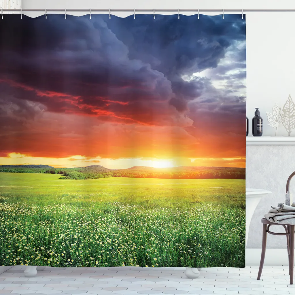 Tenda Doccia ABAKUHAUS 175x240 cm Sunset: Impermeabile e Antimuffa