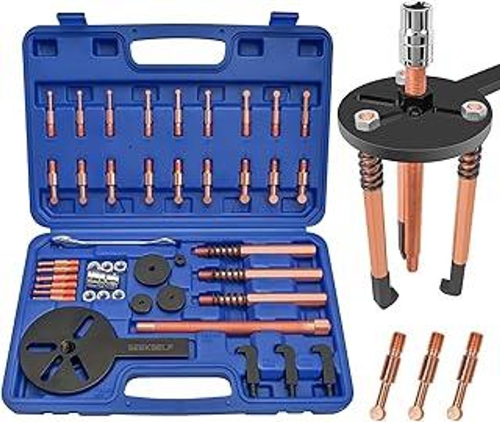 36-in-1 Lagerabzieher-Set, Innenlager Abzieher Trennsatz, Sackloch Lager Entfernungswerkzeug, Lager Demontage Zahnradabzieher, Blau