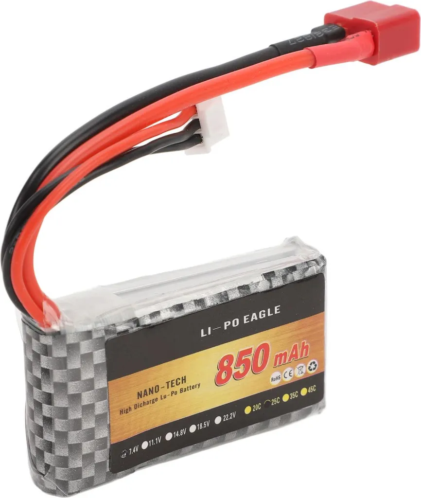 Batterie LiPo 7.4V 2S : Solution pour XLH Q901 Q902 Manquant de Pêche - 3