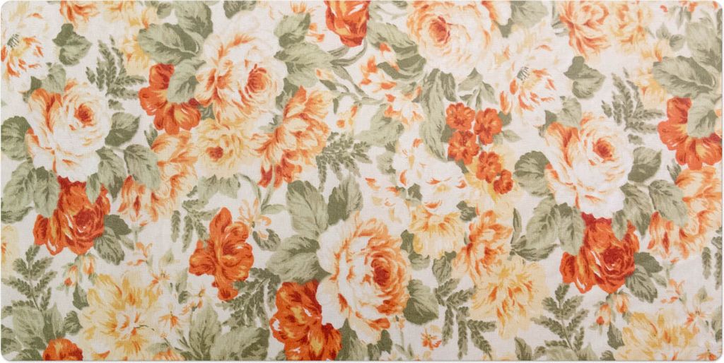 Florales Vintage-Muster– Schreibtischunterlage – Schreibtisch Tischunterlage – 90x45 cm – Unterlage Groß Schreibtischmatte