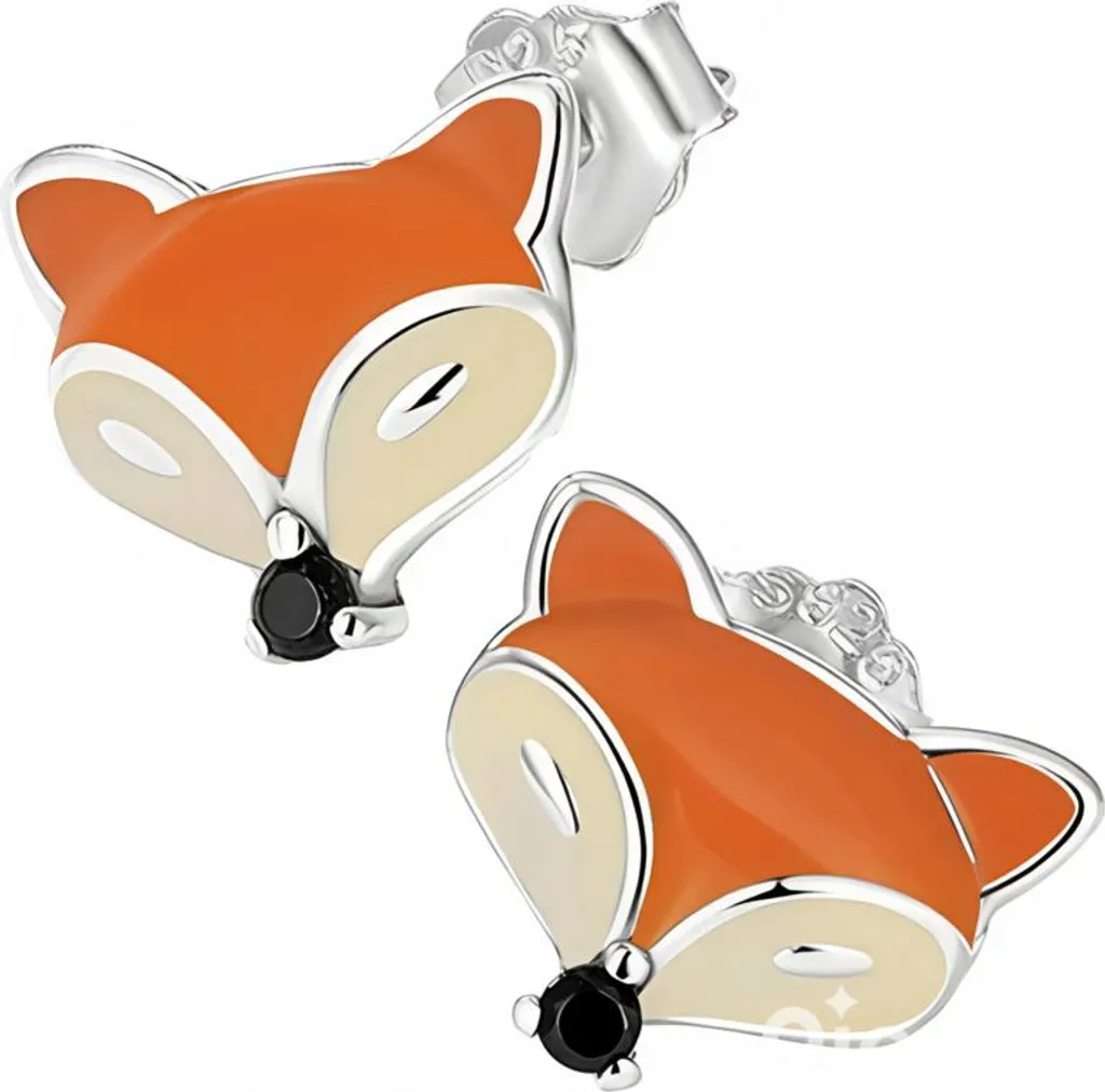 Orecchini Trusky Volpe Argento 925 - Alta Qualità per Piccole Donne