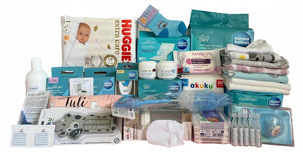 Set für Mutter und Baby Canpol Komplettausstattung Krankenhaus Geburt Groß